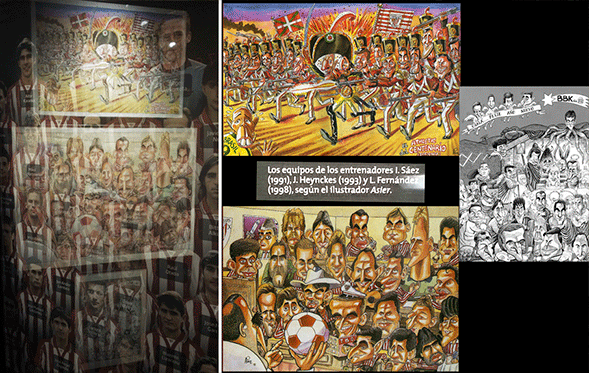 Mis caricaturas en el Museo de la Historia del Athletic Club – Asier